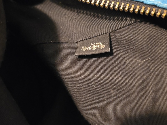 Coach. Signature Nylon Backpack in vibrant Blue and Pink. GUC. - Picture 12 of 14